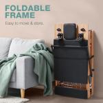 Pilates Reformer Pro, Studio Grade Foldable Pilates Machine Bundle with Reformer Box, Padded Jump Board for Gym Workout and Home Use（Black）