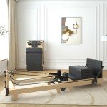 Foldable Wooden Pilates Reformer with Jump Board