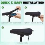 Gel Padded Bike Seat Cushion for Comfort
