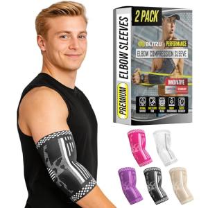 Elbow Brace Compression Sleeves for Pain Relief