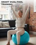 Trideer Yoga Ball - 5 Sizes for Fitness & Therapy