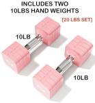 20LBS Adjustable Dumbbell Set for Home Workouts