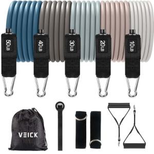 VEICK Resistance Bands with Handles for Home Workouts