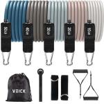 VEICK Resistance Bands with Handles for Home Workouts