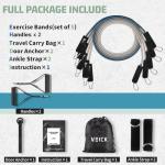 VEICK Resistance Bands with Handles for Home Workouts