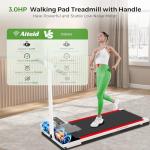 Portable Foldable Treadmill with Handle Bar