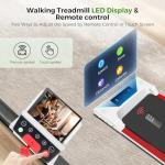 Portable Foldable Treadmill with Handle Bar