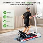 Portable Foldable Treadmill with Handle Bar