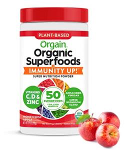 Organic Greens Superfoods Immunity Support Powder - Honeycrisp Apple
