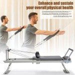 Foldable Pilates Reformer Machine for Home Workouts