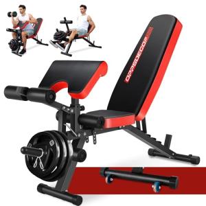 800LBS Adjustable Multifunctional Weight Bench Set