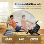 Quiet Magnetic Rowing Machine for Home Fitness