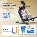 Quiet Magnetic Rowing Machine for Home Fitness