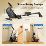 Quiet Magnetic Rowing Machine for Home Fitness