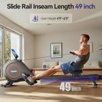 Niceday Smart Rowing Machine with Bluetooth & 16 Resistance Levels