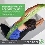 Gaiam Restore Resistance Band Kit for Strength & Flexibility
