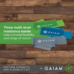 Gaiam Restore Resistance Band Kit for Strength & Flexibility