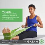 Gaiam Restore Resistance Band Kit for Strength & Flexibility