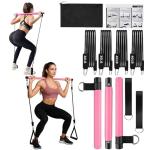 Pilates Bar Kit with Resistance Bands for Home
