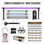 Adjustable Pilates Bar Kit with Resistance Bands
