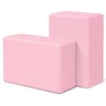 Sturdy Non-Slip Yoga Blocks 2 Pack - Pink
