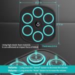 Yucate 2024 Upgrade Smart Music Boxing Machine for Adults and Kids, Wall Mounted Bluetooth Electronic Boxing Trainer with Gloves, Boxing Target Workout Equipment for Home, Office, Gym