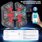 ITEFDTUTNE Music Boxing Machine with Boxing Gloves, Wall Mounted Intelligent Boxing Trainer for Kid, Boxing Game Equipment Workout Punching Machine for Kid Teenagers Boys Girls Gifts