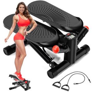 Portable Air Stepper with Resistance Bands for Home