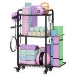 Versatile Weight Rack with Wheels for Home Gym