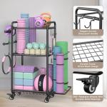 Versatile Weight Rack with Wheels for Home Gym