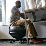 Gaiam Balance Ball Chair - Ergonomic Home Fitness