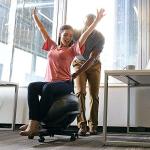 Gaiam Balance Ball Chair - Ergonomic Home Fitness