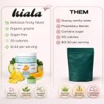 Kiala Organic Super Greens Powder - Watermelon Flavor