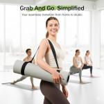 Slim Panda Yoga Mat Straps for Carrying,Adjustable Yoga Mat Carrier, Yoga Mat Sling(Yoga Mat Not Included)(Black)