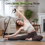 Slim Panda Yoga Mat Straps for Carrying,Adjustable Yoga Mat Carrier, Yoga Mat Sling(Yoga Mat Not Included)(Black)