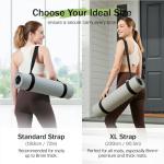Slim Panda Yoga Mat Straps for Carrying,Adjustable Yoga Mat Carrier, Yoga Mat Sling(Yoga Mat Not Included)(Black)