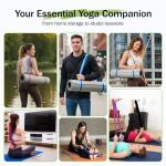 Slim Panda Yoga Mat Straps for Carrying,Adjustable Yoga Mat Carrier, Yoga Mat Sling(Yoga Mat Not Included)(Black)