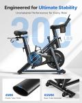 MERACH Magnetic Exercise Bike with App & Dumbbell Rack
