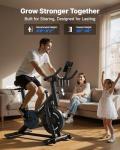 MERACH Magnetic Exercise Bike with App & Dumbbell Rack