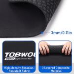 TOBWOLF Non-Slip Exercise Mat for Home Workouts