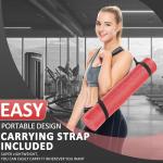 High Density Anti-Tear Yoga Mat with Blocks