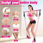 Pilates Bar Kit with Resistance Bands - 3 Sections