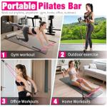 Pilates Bar Kit with Resistance Bands - 3 Sections
