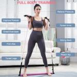 Pilates Bar Kit with Resistance Bands for Home Gym