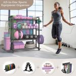 Versatile Weight Rack for Home Gym Storage