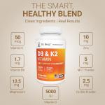Dr. Berg D3 K2 Vitamin Supplement - 60 Capsules