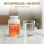 Dr. Berg D3 K2 Vitamin Supplement - 60 Capsules