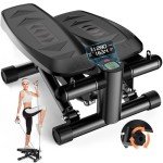 Adjustable Home Exercise Mini Stepper with Bands