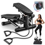 Adjustable Mini Stepper with Resistance Bands