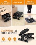 Adjustable Home Exercise Mini Stepper with Bands